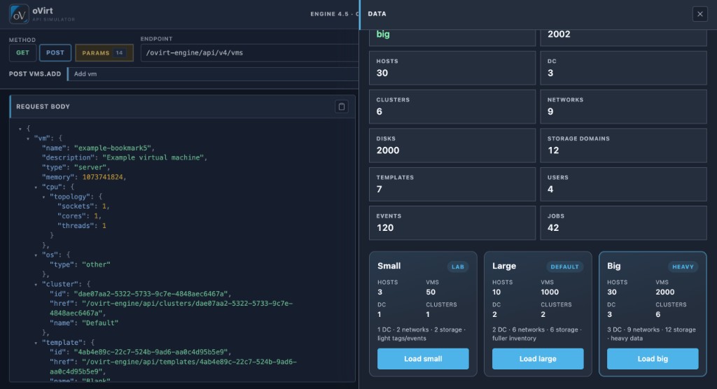 Data presets