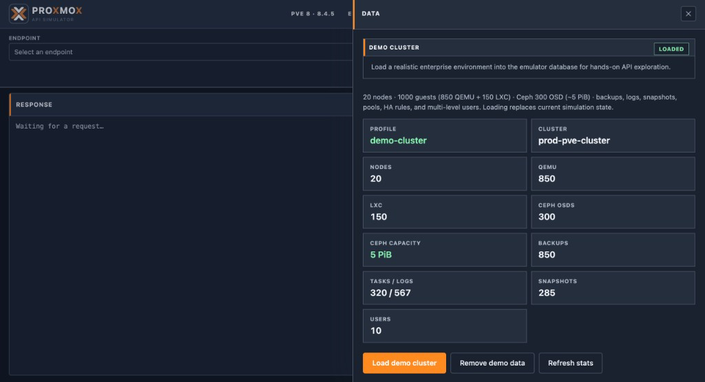Web UI data
