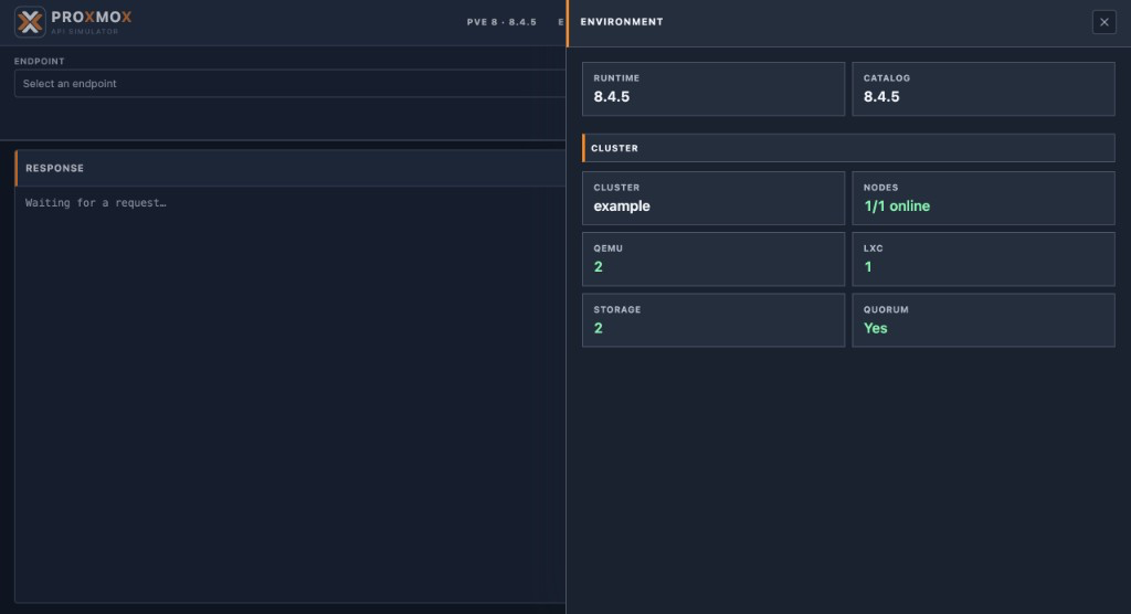 Web UI environment