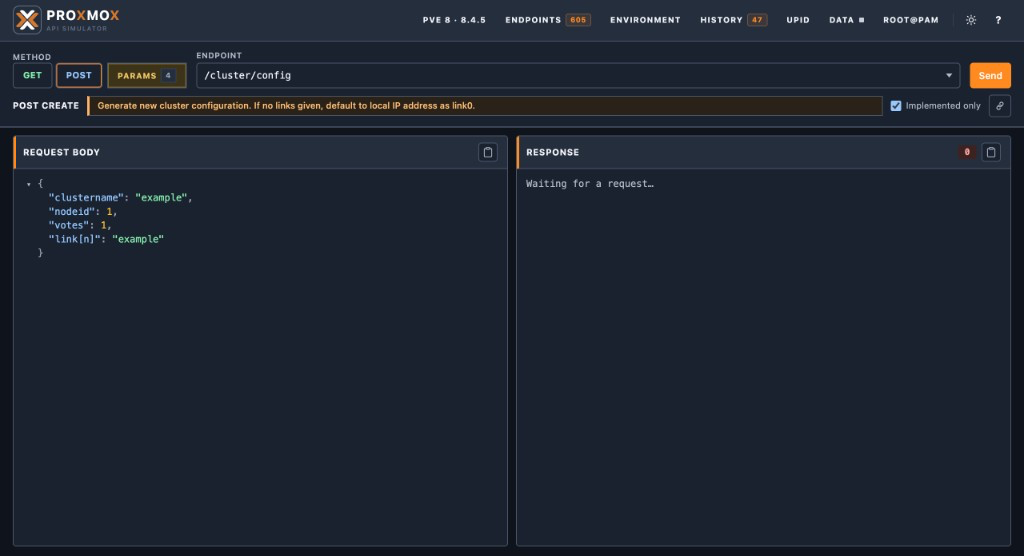 Web UI request