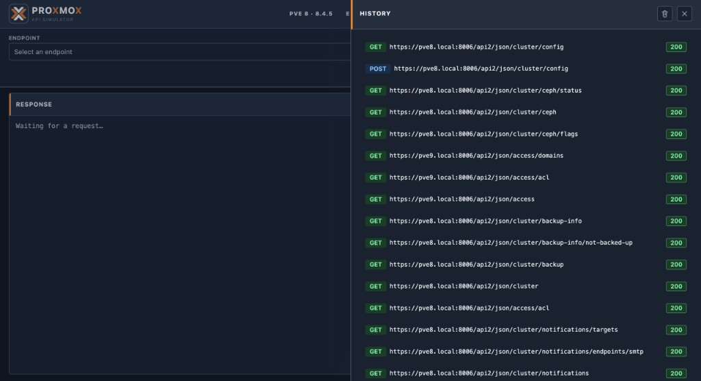 Web UI history