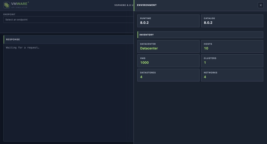 Environment inventory summary