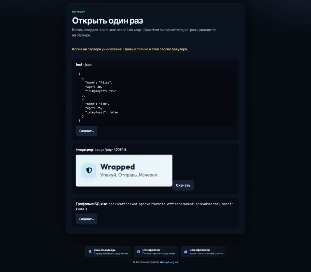 Расшифровка — тёмная